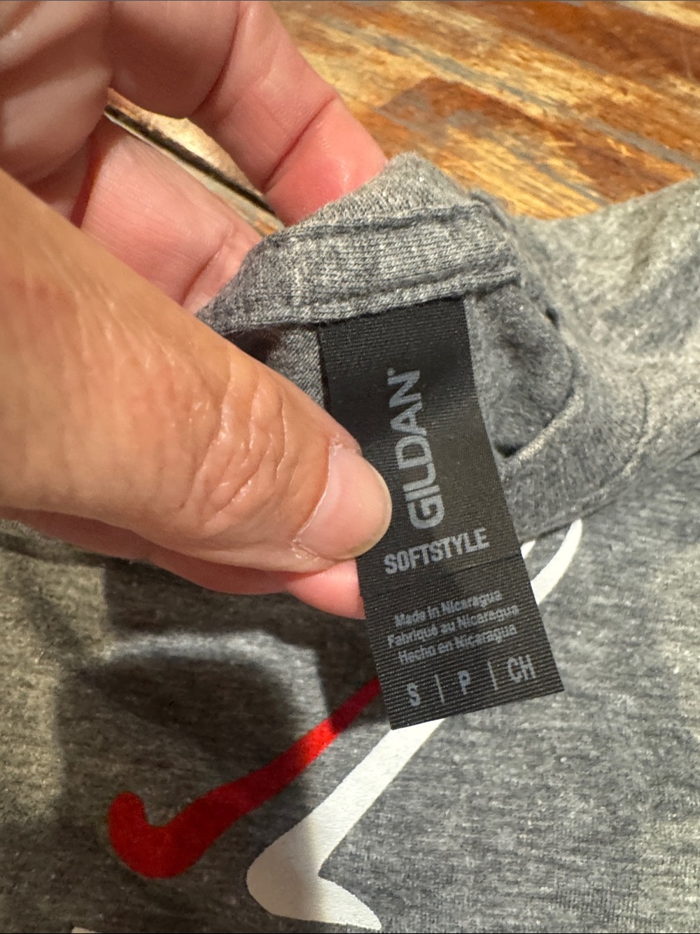 USA Field Hockey Graphic Tee - Gray with White & Red Logo - Picture 3 of 5